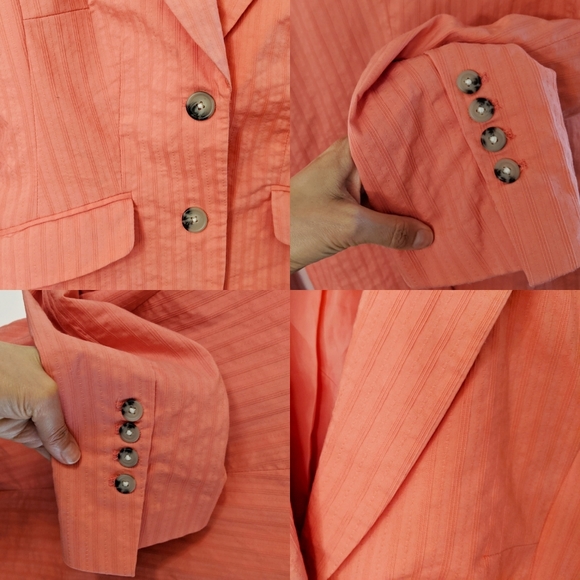 MOVING SALE! EUC H&M Coral Textured Blazer - Picture 8 of 8